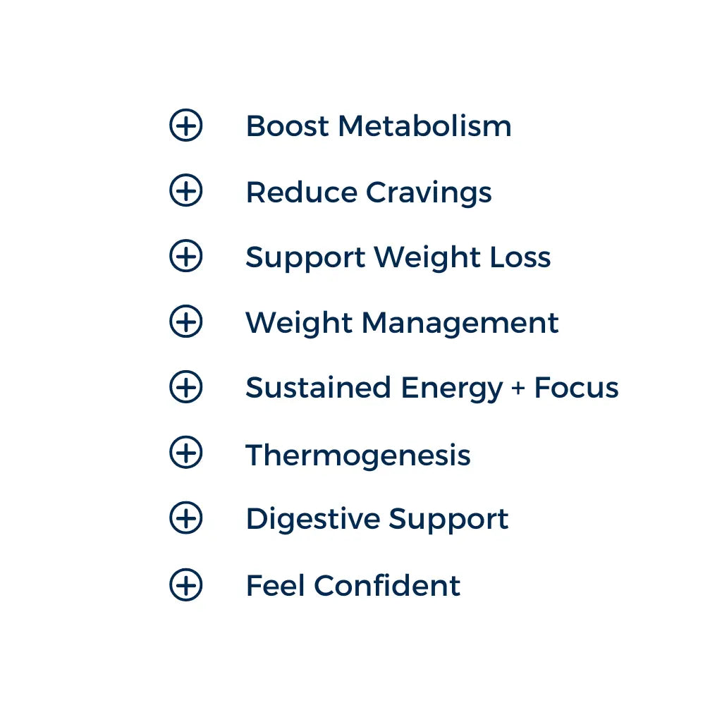 Burn Booster helps boost metabolism, reduce cravings, support weight loss, healthy weight management, sustained energy and focus, thermogenesis, digestive support, and feeling confident